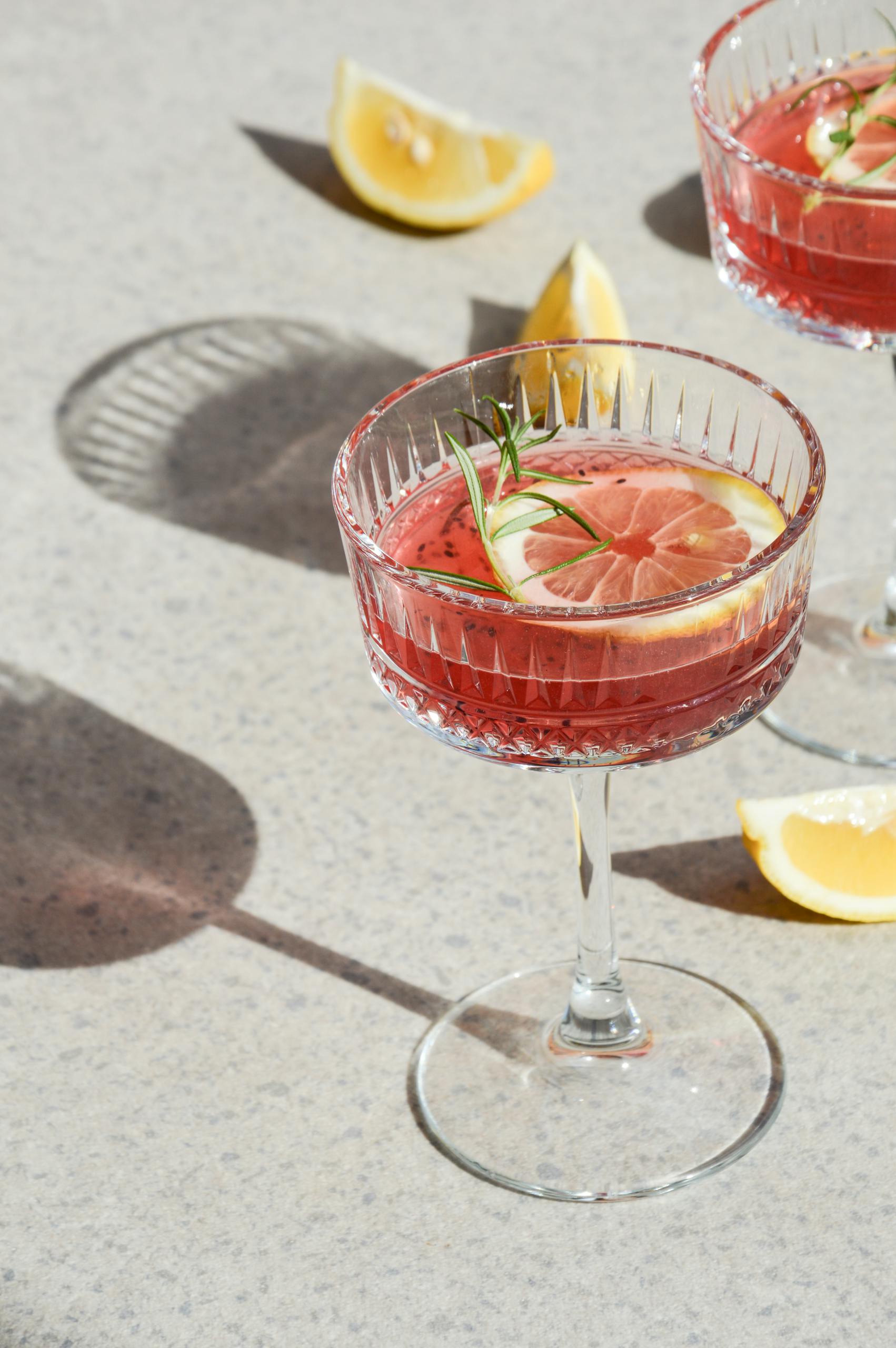 Cocktail with Lemon Slice